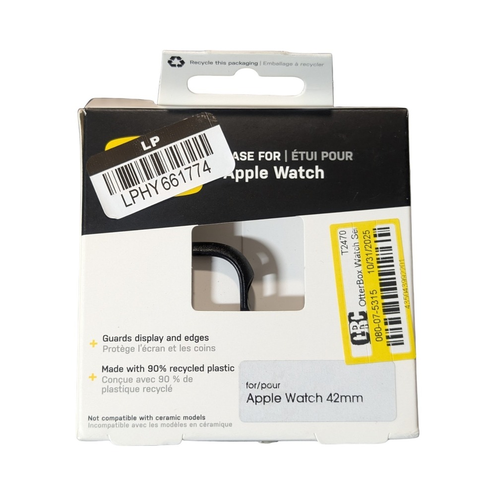 Oo9N OtterBox Apple Watch 42mm Case‎ Black New Sealed Rough Packaging